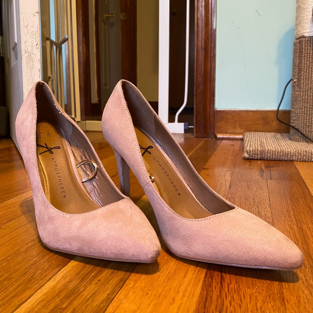 Suede Atmosphere brand heels